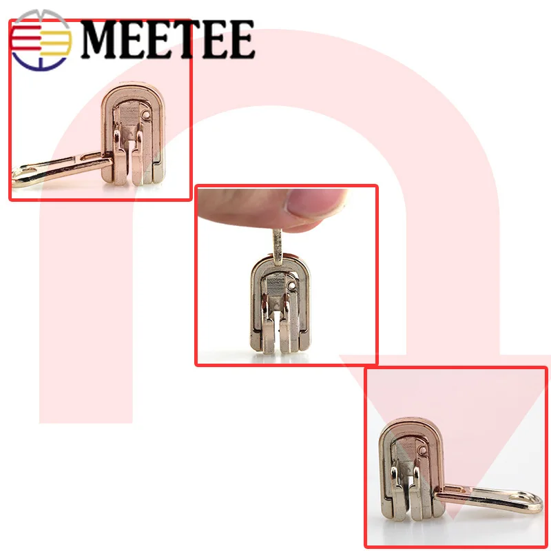 Meetee 5 шт. 3 #5 #8 # двусторонние поворотные слайдеры на молнии для нейлоновой