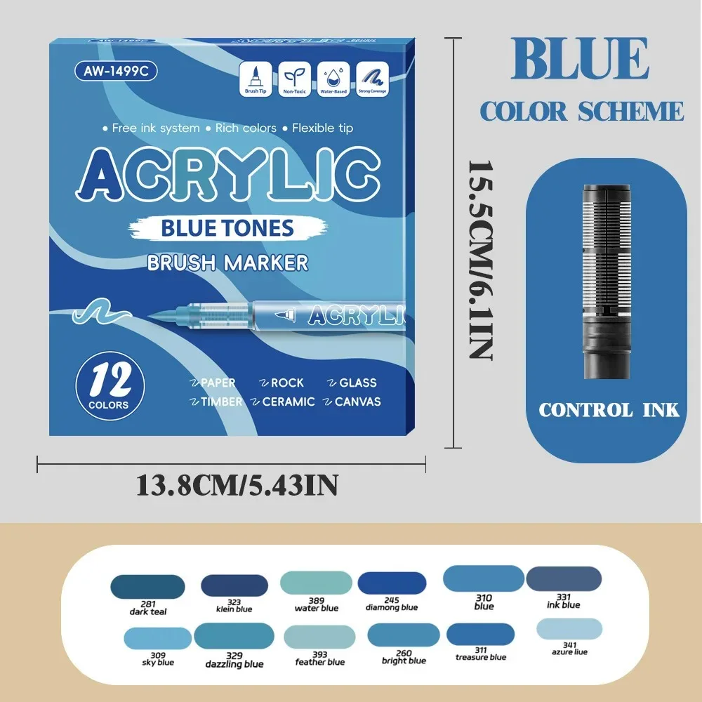 

Акриловые маркеры 12-288 цветов