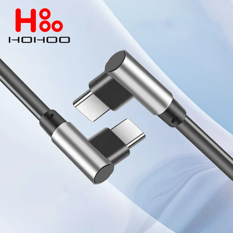 100 Вт USB Type C Поворот Линия 90 градусов для iPhone 15 Pro iPad MacBook Xiaomi 14 12 Redmi K60 50 Huawei P70 60 Mate
