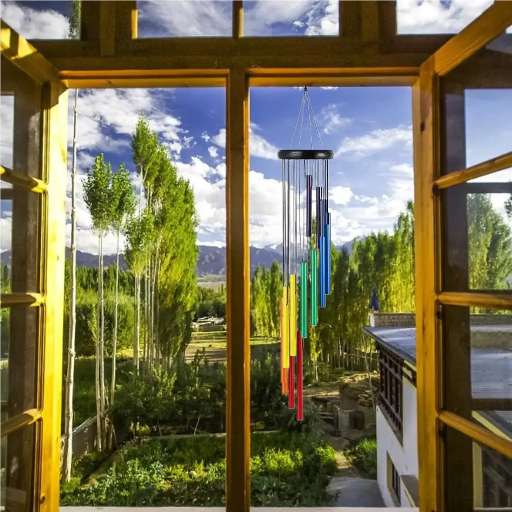 

Wind Chime Hanging Pendent Home Decor Tube Compact Size Long-lasting Sweet Gift Smooth Surface No Burrs Wall Ornament