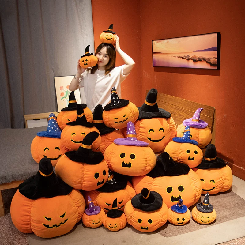 

Hot Sale Simulation Pumpkin Christmas Halloween Gift Toys Plush Cushion Plush Pillow Doll Mini Pumpkin Toy For Kids Home Decor