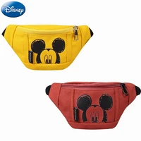 disney mickey mouse fanny pack cartoon anime waist pack for boys girls fashion casual canvas shoulder bag man belt pouch