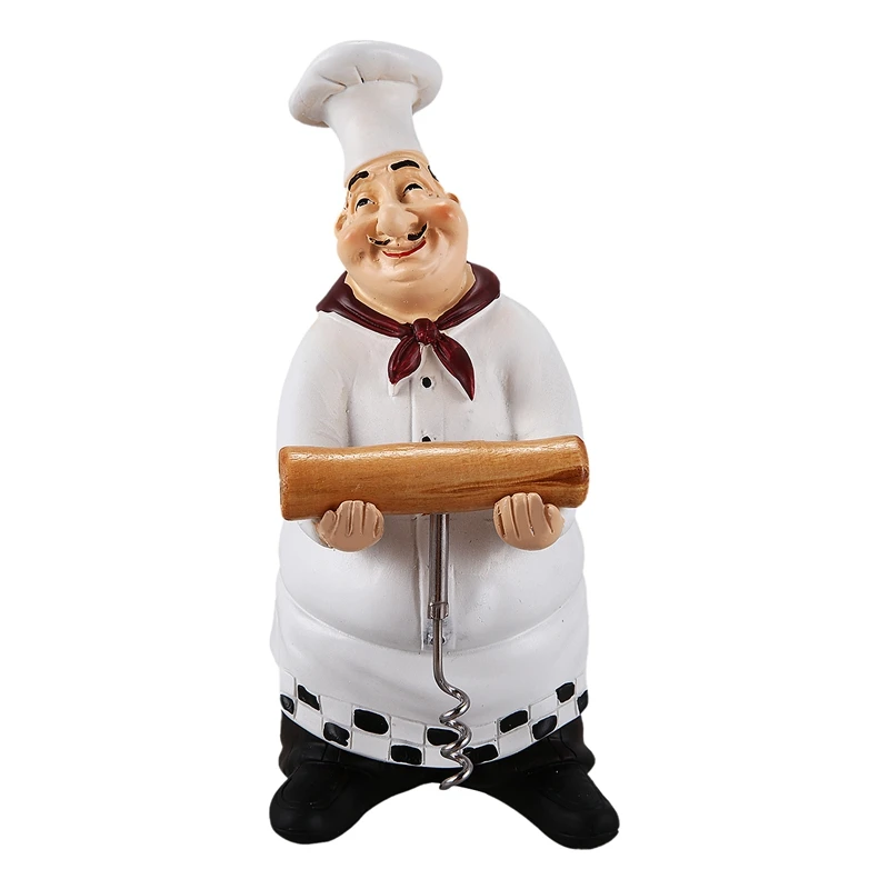 

Ретро-модель шеф-повара, украшения, полимерные ремесла, мини-фигурки шеф-повара, белая верхняя шляпа, для домашней кухни, ресторана, бара, коф...