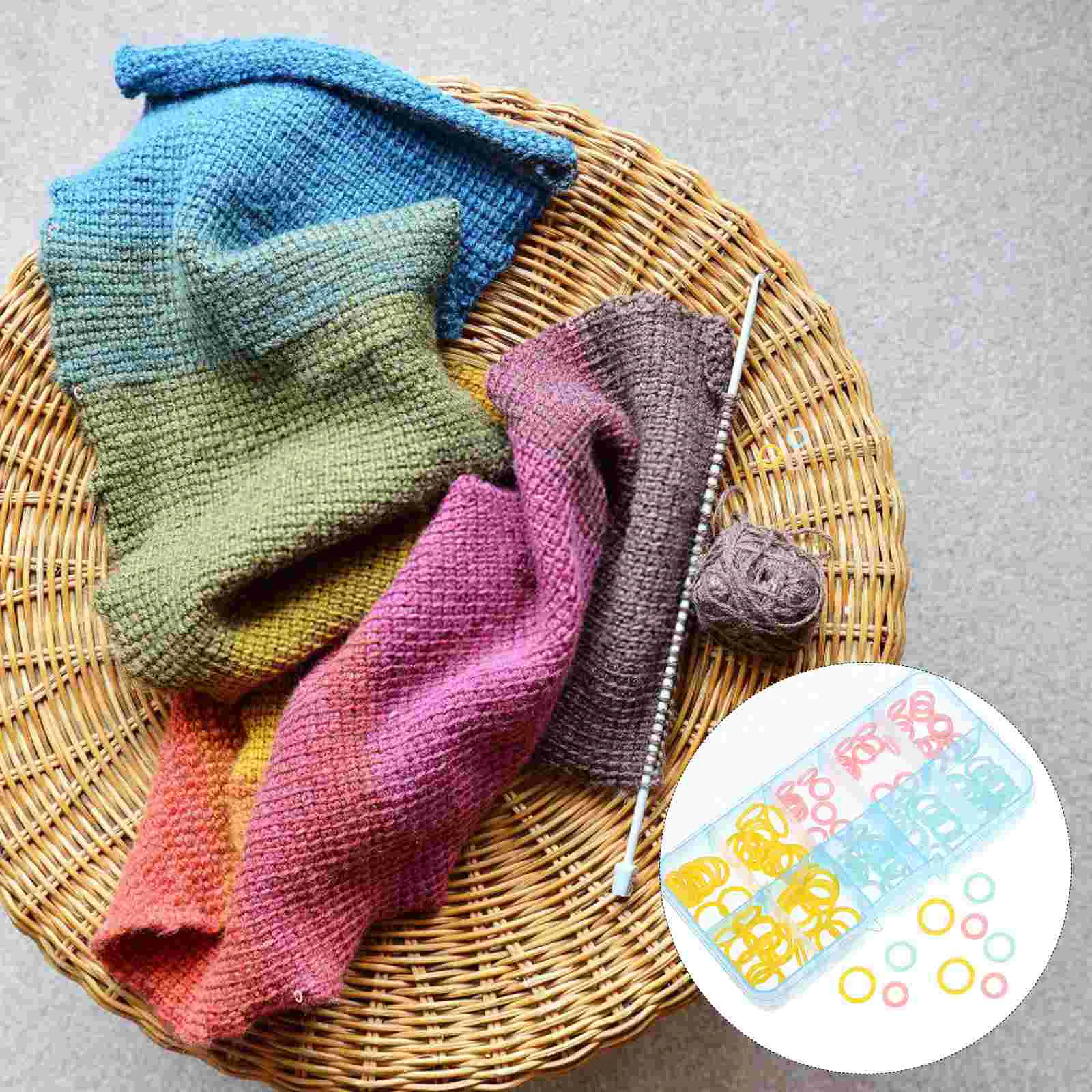 

Markers Knitting Marker Crochet Rings Locking Ring Knit Diy Clip Needle Yarn Lock Anti Assorted Accessorie Tool Crocheting Round