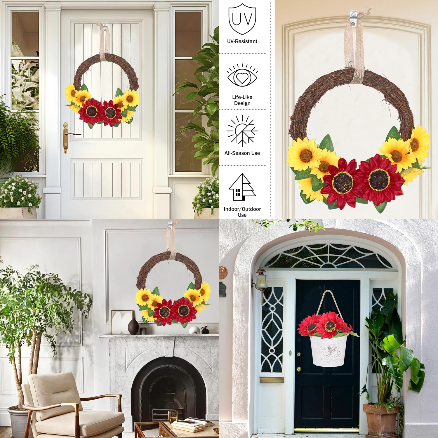 4 шт. декоративные подсолнухи для вечеринки