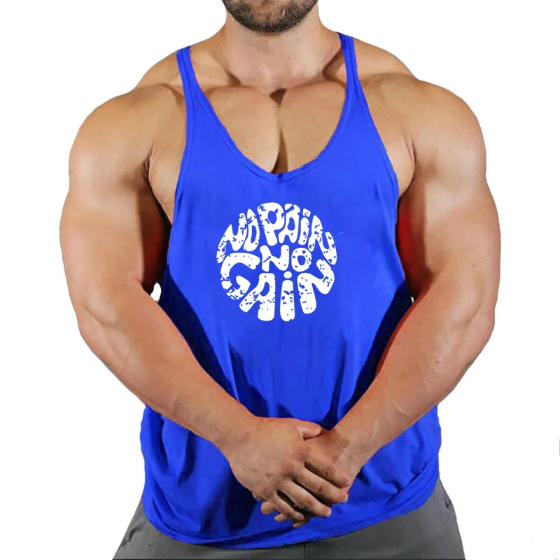 

New Arrivals Bodybuilding stringer tank top man Cotton Gym sleeveless shirt men Fitness Vest Singlet sportswear workout tanktop
