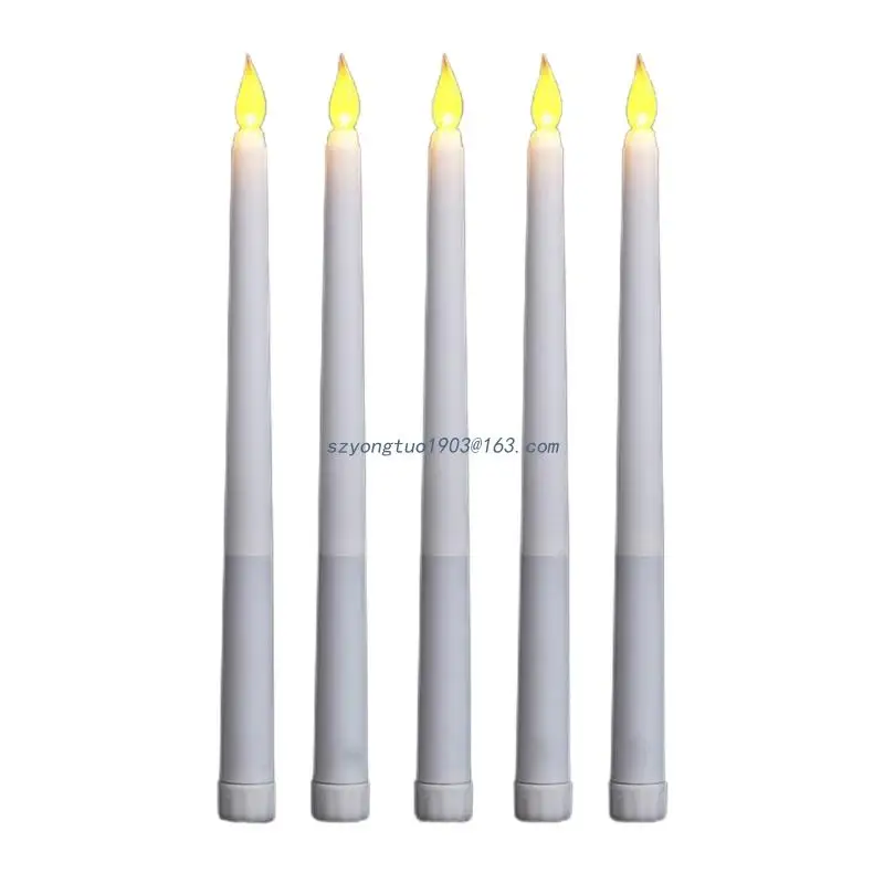 5pcs Flameless LED Taper  for Dinner Table Centerpieces Birthday Party