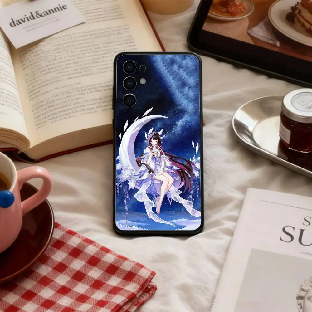 Фото Чехол для телефона C-Cool G-Genshin-Impact-columbina для Samsung S 25,24,23,22,30,21,10,9,Ultra,Plus,Lite,FE,4,5 G, мягкий черный чехол №5