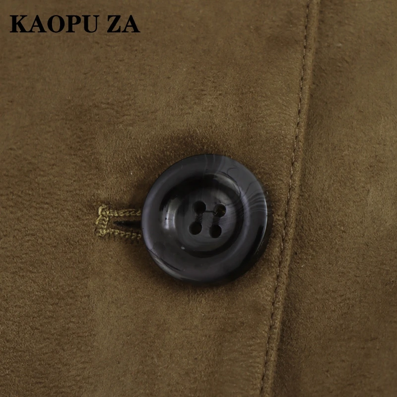 Куртка KAOPU ZA Женская короткая однотонная с длинным рукавом повседневная