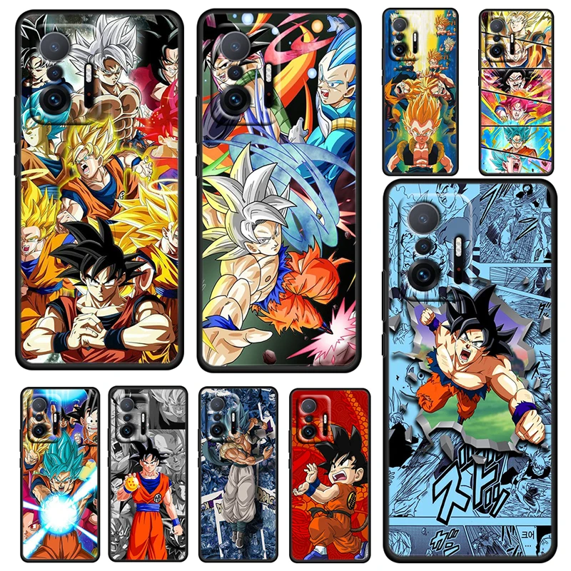 

Anime Dragon Ball Boys For Xiaomi Mi 12 11 11T 10T 10S Ultra Pro Lite 5G Soft Silicone Black Phone Case Cover Fundas Coque Capa