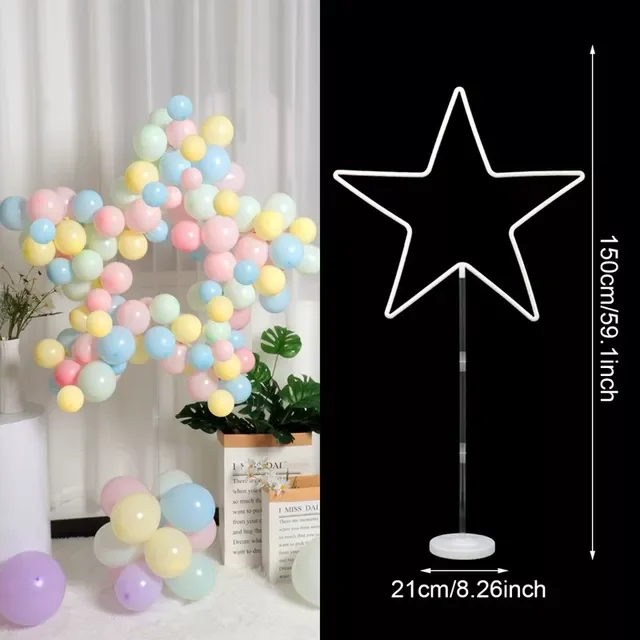 

New in Balloon Arch Stand Round Wreath Balloon Holder Ring Ballon Stand Wedding Birthday Party Decor Baby Shower Background envi