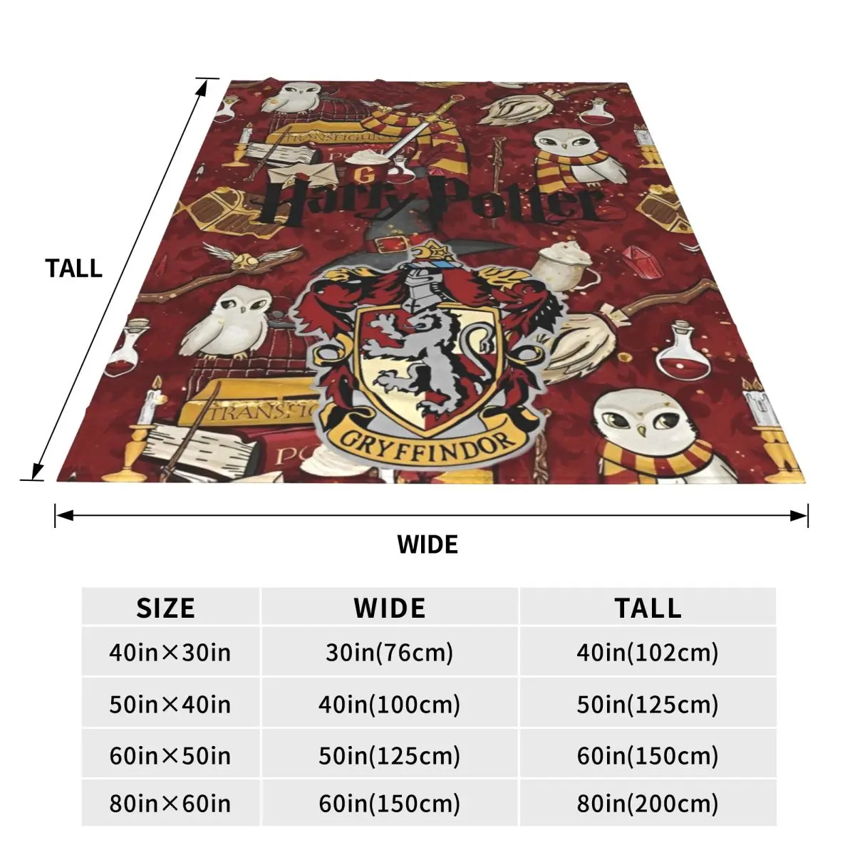 Одеяло из фильма Гаррис P-Potters Magic World мягкое теплое плюшевое постельное белье