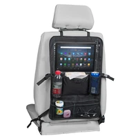 car backseat organizer with touch screen tablet holder auto storage bag drink pockets car seat back protectors for kids travel