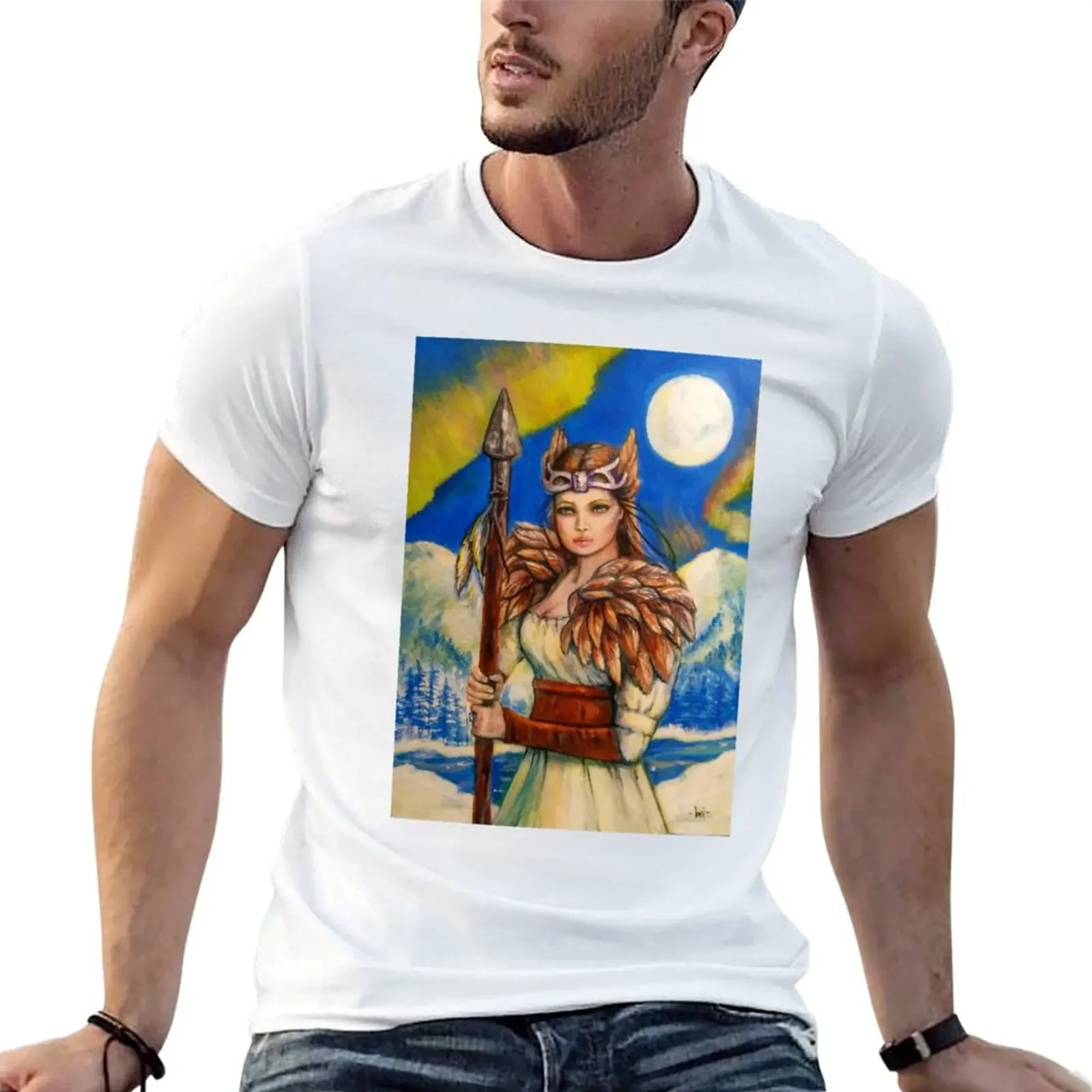 Футболка Freya Norse Goddess с графикой летняя рубашка футболки на заказ мужская футболка