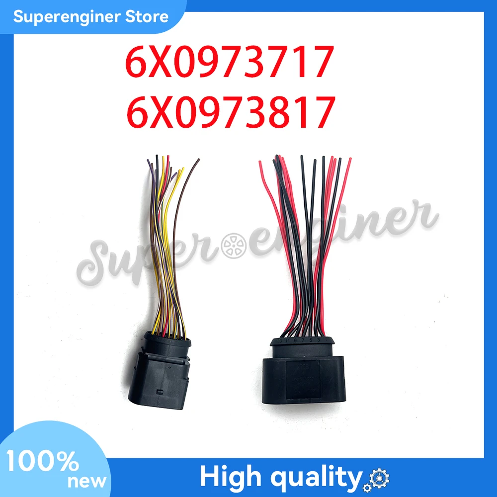 2 шт. 14-контактный разъем для проводки 6X 0973817 +6X 0973717 Для Audi Q5 VW Jetta 09G 09K 09M Транс