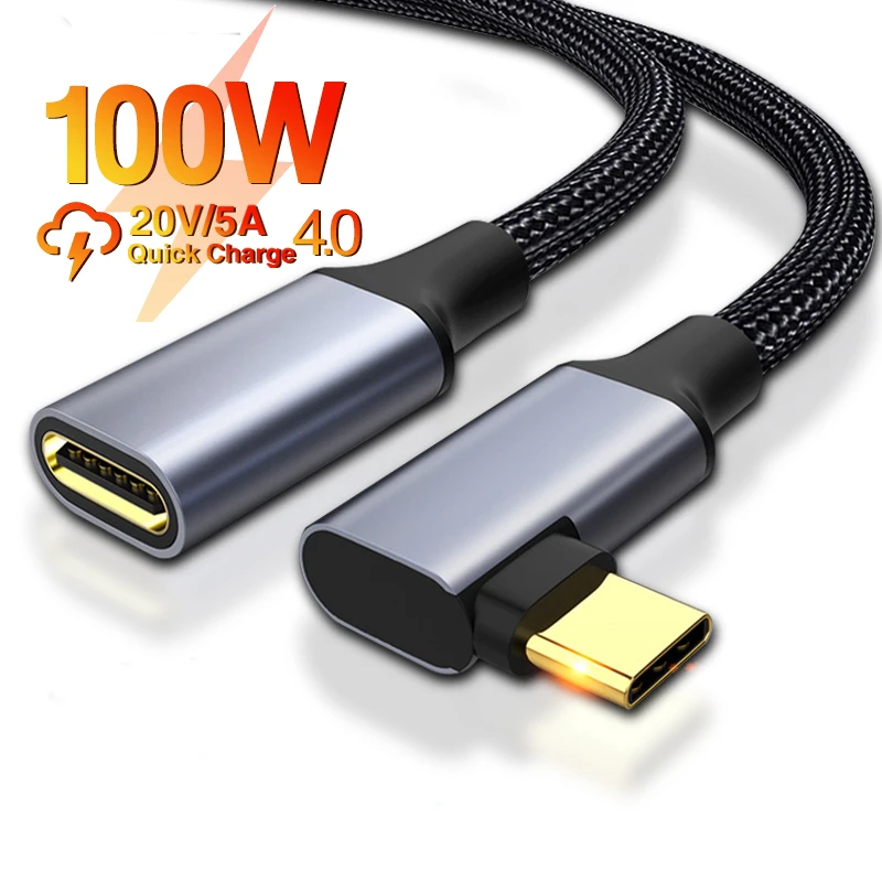 

1/2M USB C 3.1 Extension Cable 10Gbps USB C to Type-C Male to Female OTG Fast Charging Data Sync USB-C Cable 5A PD 100W 4K@60HZ