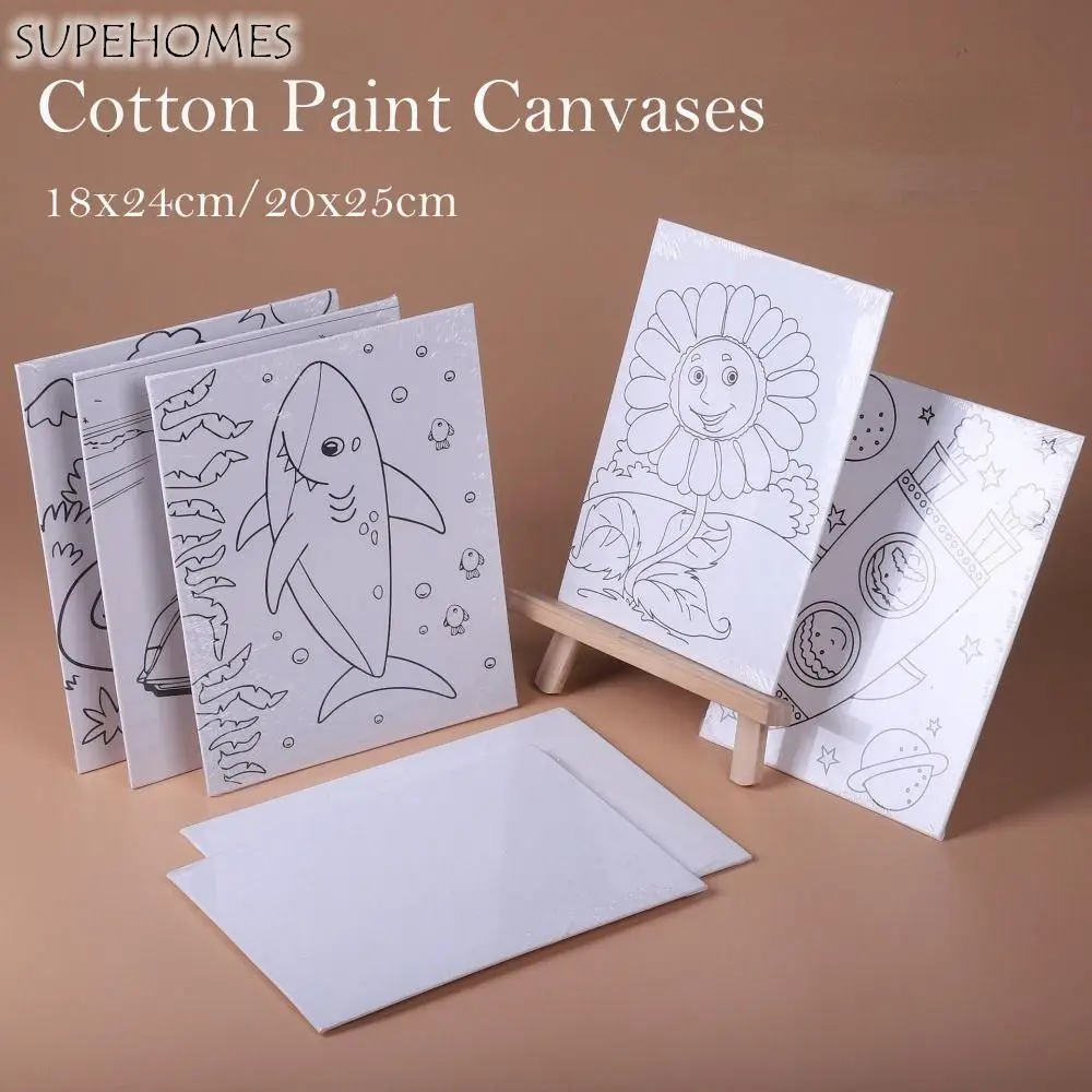 

Students Children Art Beginner DIY Crafts Art Supplies Blank Painting Canvas Practicing Canvas Acrylic Oil Painting Canvas