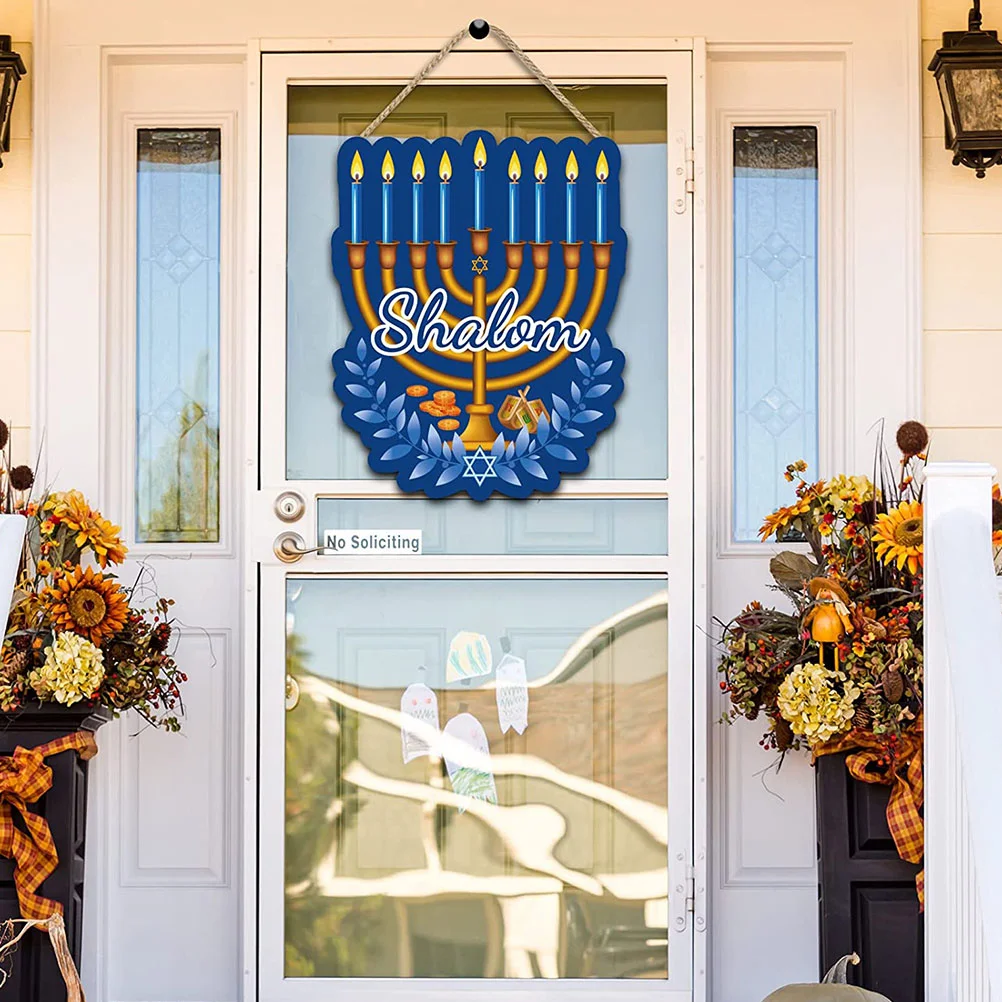 Знак на дверь Хануки эмблемы подвесной орнамент переднее добро пожаловать