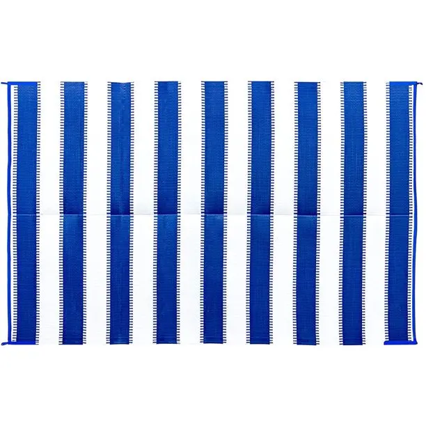 

x 9' Reversible RV Outdoor Mat, Camping Mat, Stripe