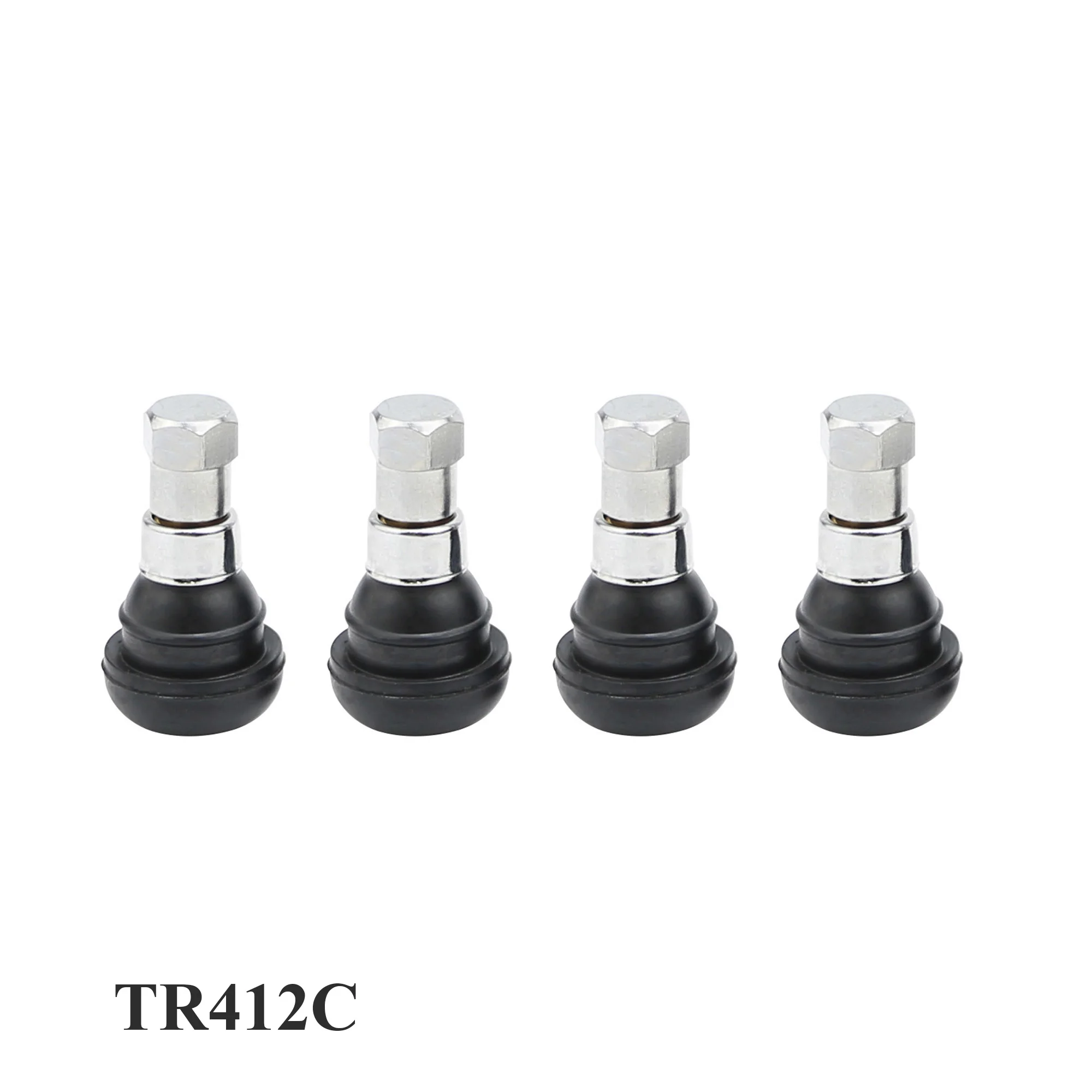 

4 шт. Хромированные вентили для бескамерных шин TR412C TR413C TR414C TR415C TR418C, прямой сосок для диска, ниппель колеса