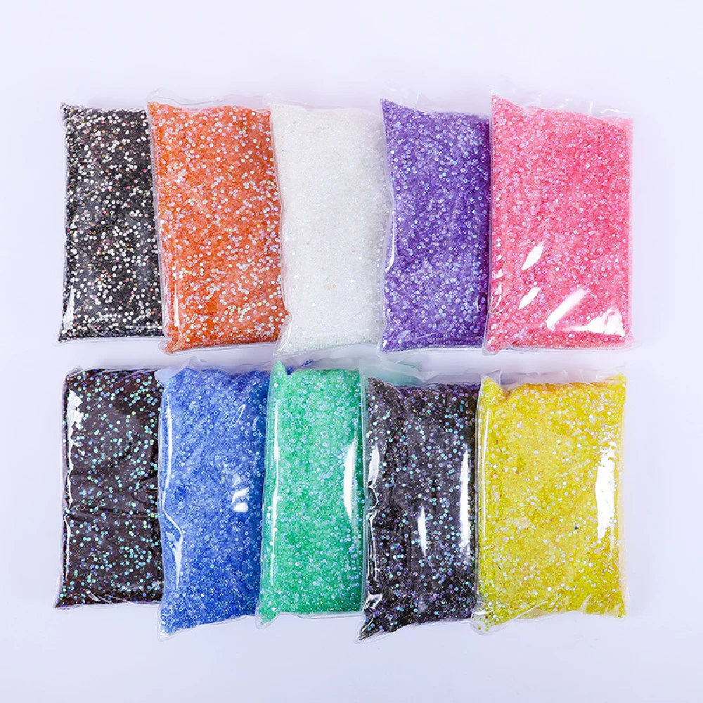 

Multicolor 3/4/5mm aurora transparent flat bottom resin diamond transparent bare diamond diy water drill nail clothing accessori