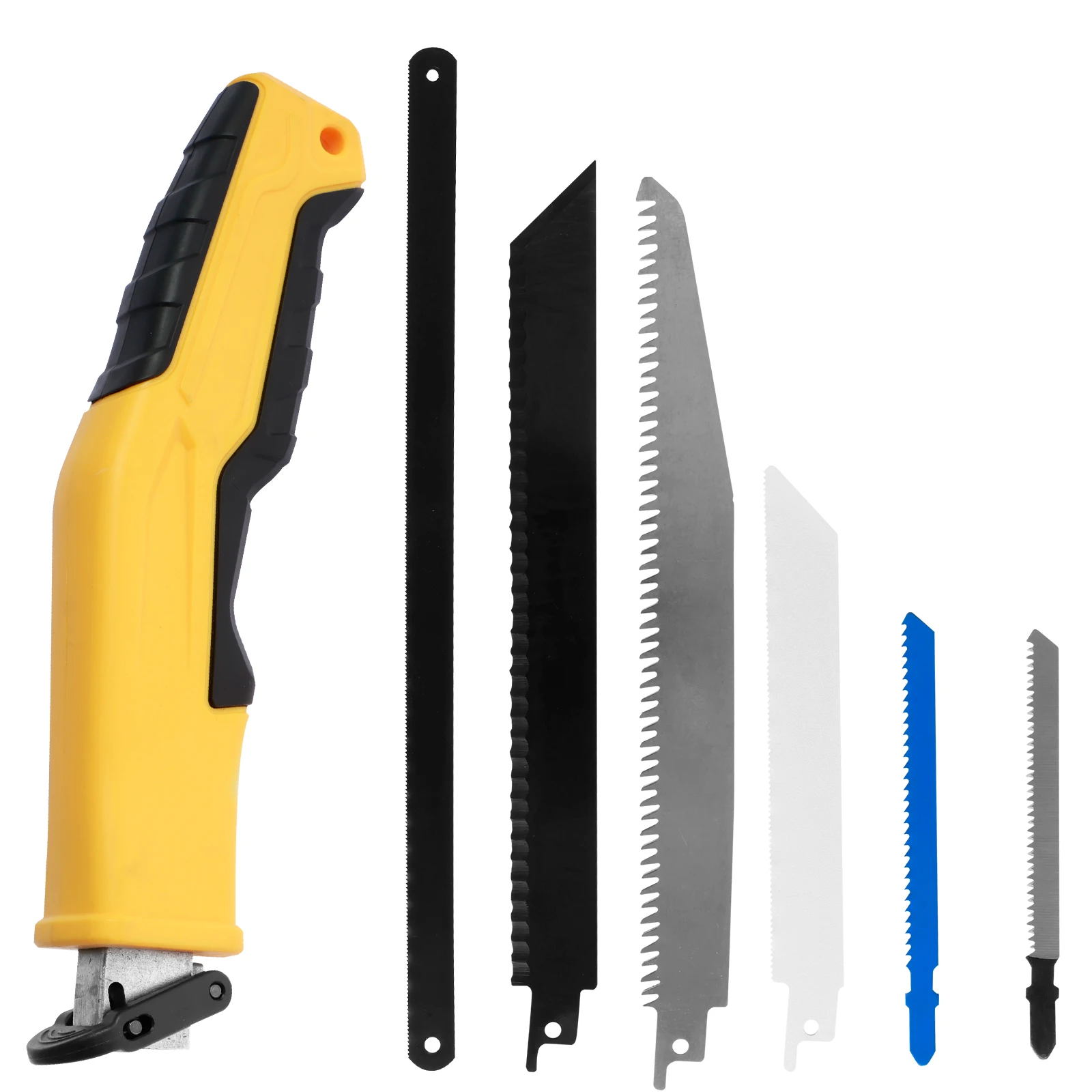 

Ручная пила из высокоуглеродистой стали, Натяжная пила, эргономичная Нескользящая ручка, режущая пила с 6 звеньями, износостойкая ручная пила для обрезки