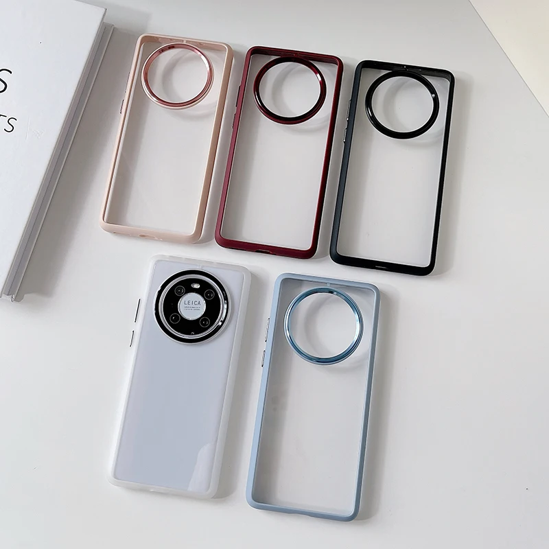 Металлический Прозрачный чехол для Huawei Mate 30 Mate 30 Pro 40 Pro