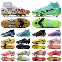 2022 mens soccer shoes fg football boots cleates firm ground trainers outdoor
