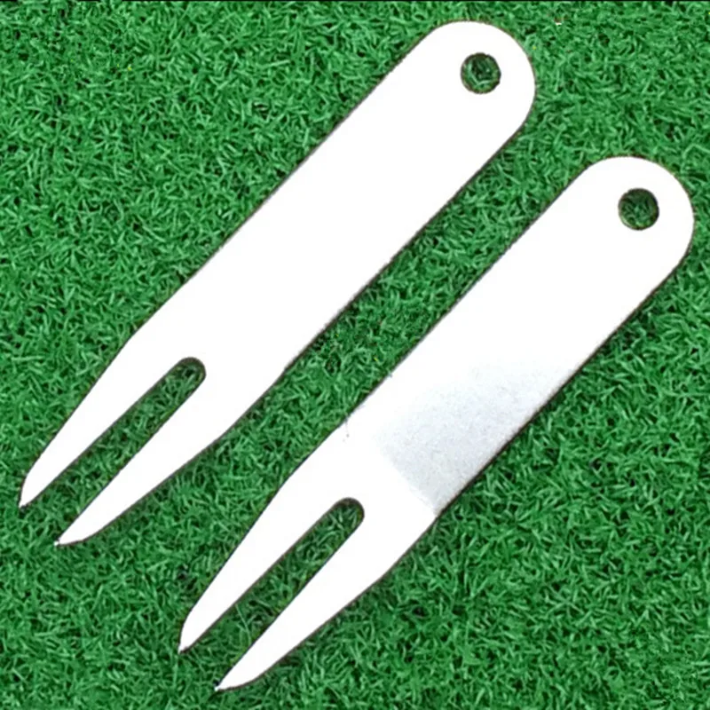

Metal Golf Repair Tools For Putting Green Pitch Lawn Maintenance Groove Clean Mark Ball Training Aids Fork Portable Tools