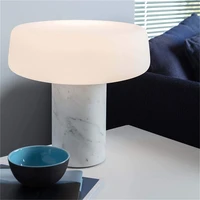 supply white luxury marble desk lamp led bed side decorative home table light modern
