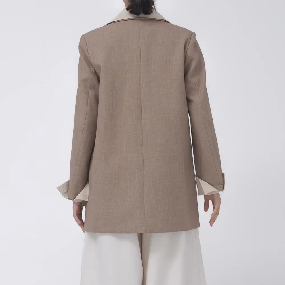 TWOTWINSTYLE дизайнерский пиджак со сращенными карманами для женщин однобортный