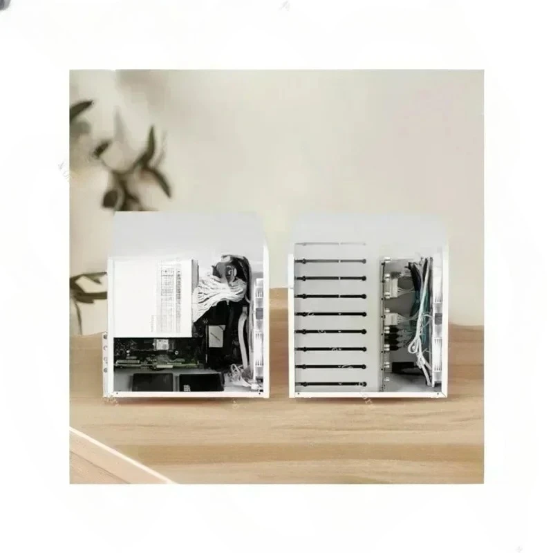 Фото Блок питания ATX, PCIe полной высоты MATX, хранилище Qunhui AIO, 8-полосный NAS-шасси UNRAID Sagittarius с отложным платом №5