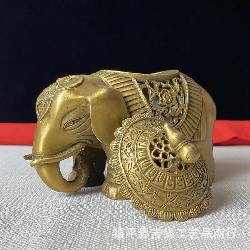 Курильница в виде слона антикварные разные старые латунные украшения