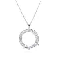 shinny round minimalist circle pendant necklace for women girl wedding birthday 2022 gift autumn dress up shinny round minim