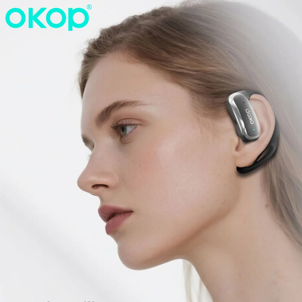 Фото OKOP Подвесные Bluetooth-наушники OWS Интеллектуальное шумоподавление От одного до двух игровых наушников с низкой задержкой и высоким качеством звука №1