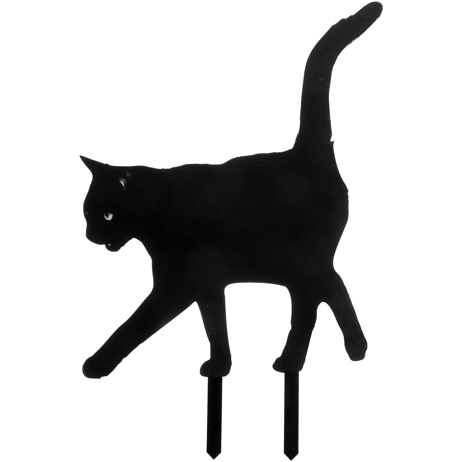 

Имитация черной кошки, садовые украшения, уличные украшения на Хэллоуин, трехмерная стойка с животными, акриловые стойки