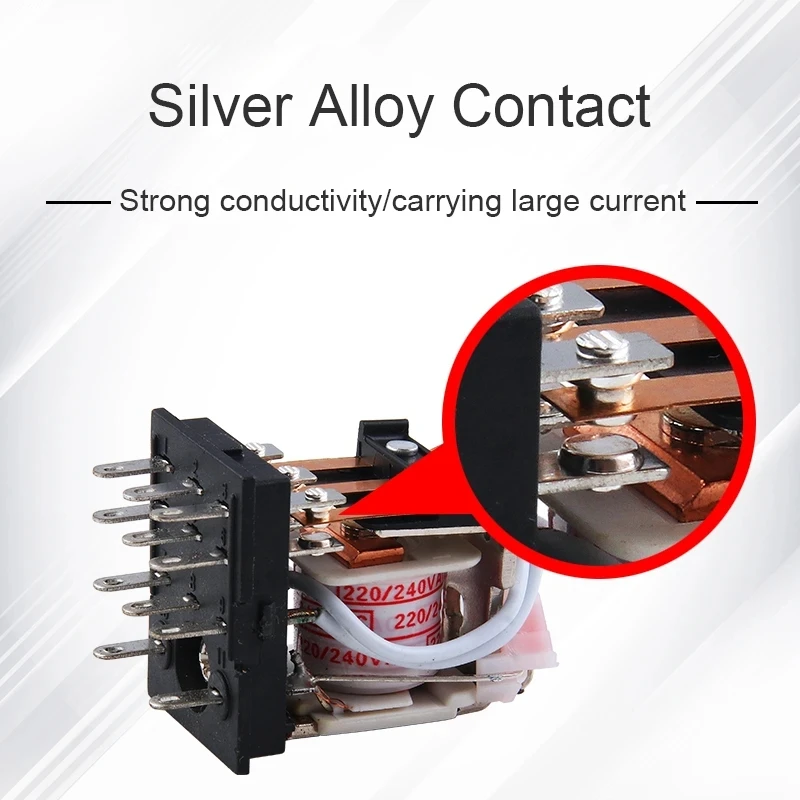 Микро промежуточное электромагнитное реле с цоколем AC 220 В DC 12 24 HH52P HH53P HH64P HH63P HH64PH