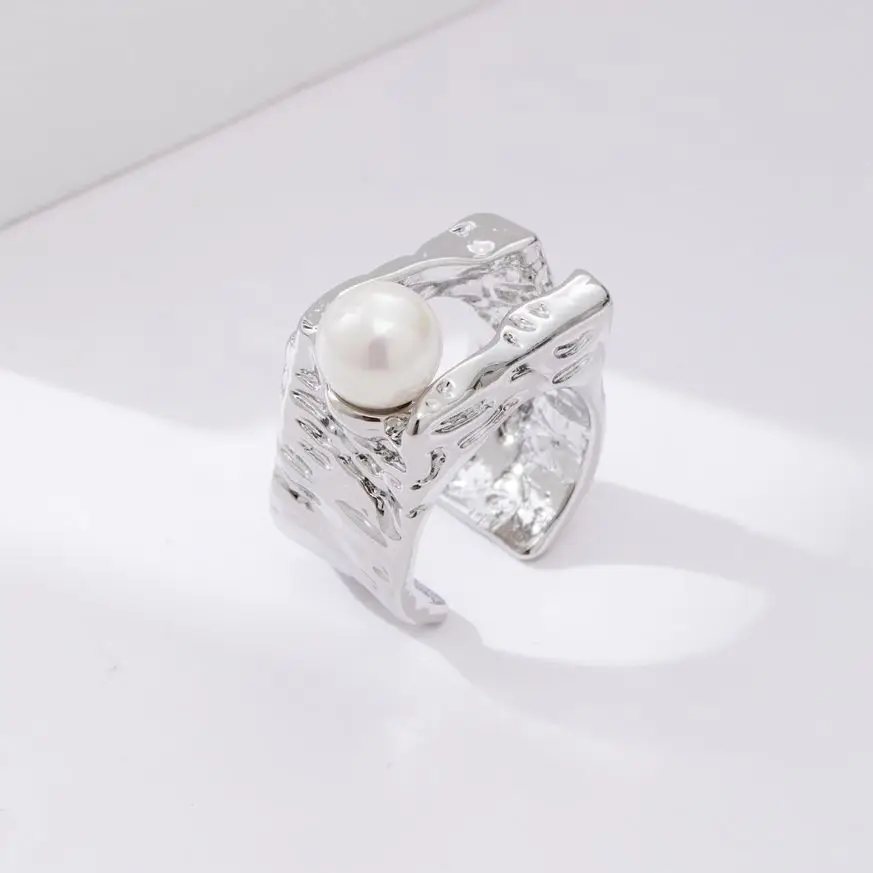 

LIUERXIN жемчужины металлические полые преувеличенный дизайн пальцы улучшенные чувствительные кольца для женщин девушек в подарок