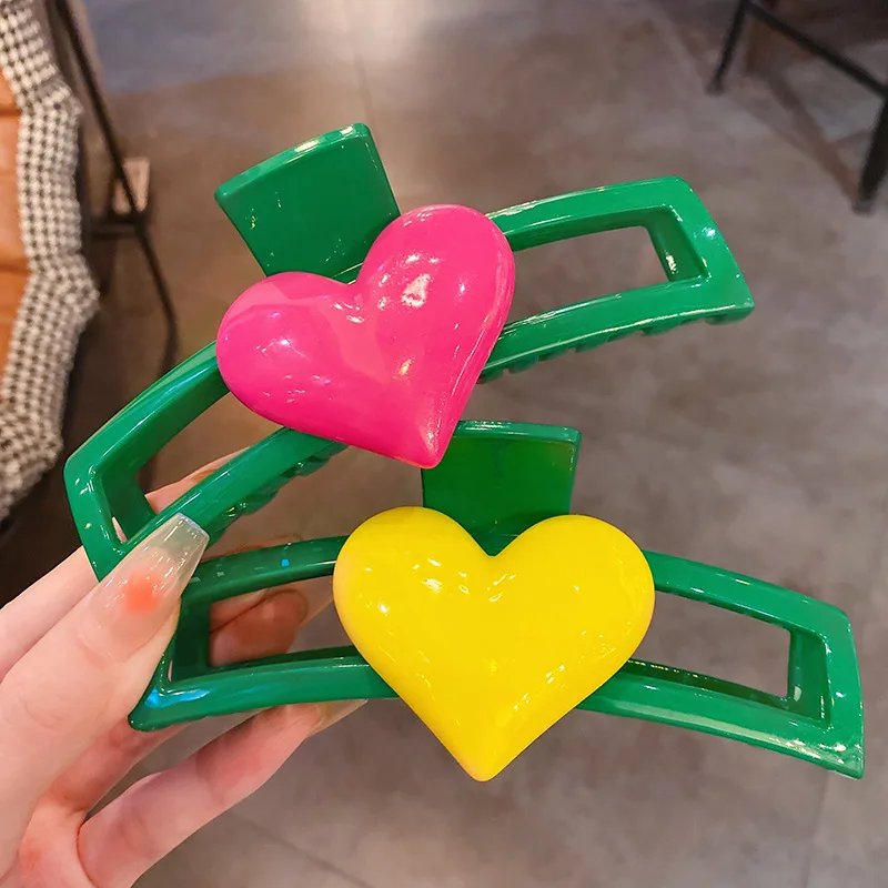 

Trendy Net Red New Love Hairpin, Sweet And Cool, Fashionable, Simple Versatile, Personalized Grip, Design Sense