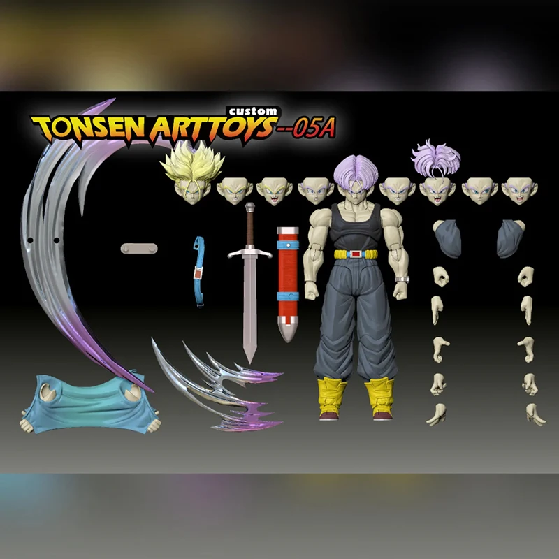 100% в наличии, оригинальные переиздания Tonsen Arttoys Kamione Trunks Dragon Ball Z Super Saiyan SSJ SSJ2 Trunks 05a 05b Аниме Фигурка (art.: 3920d486e3003) - 3920d486e3003