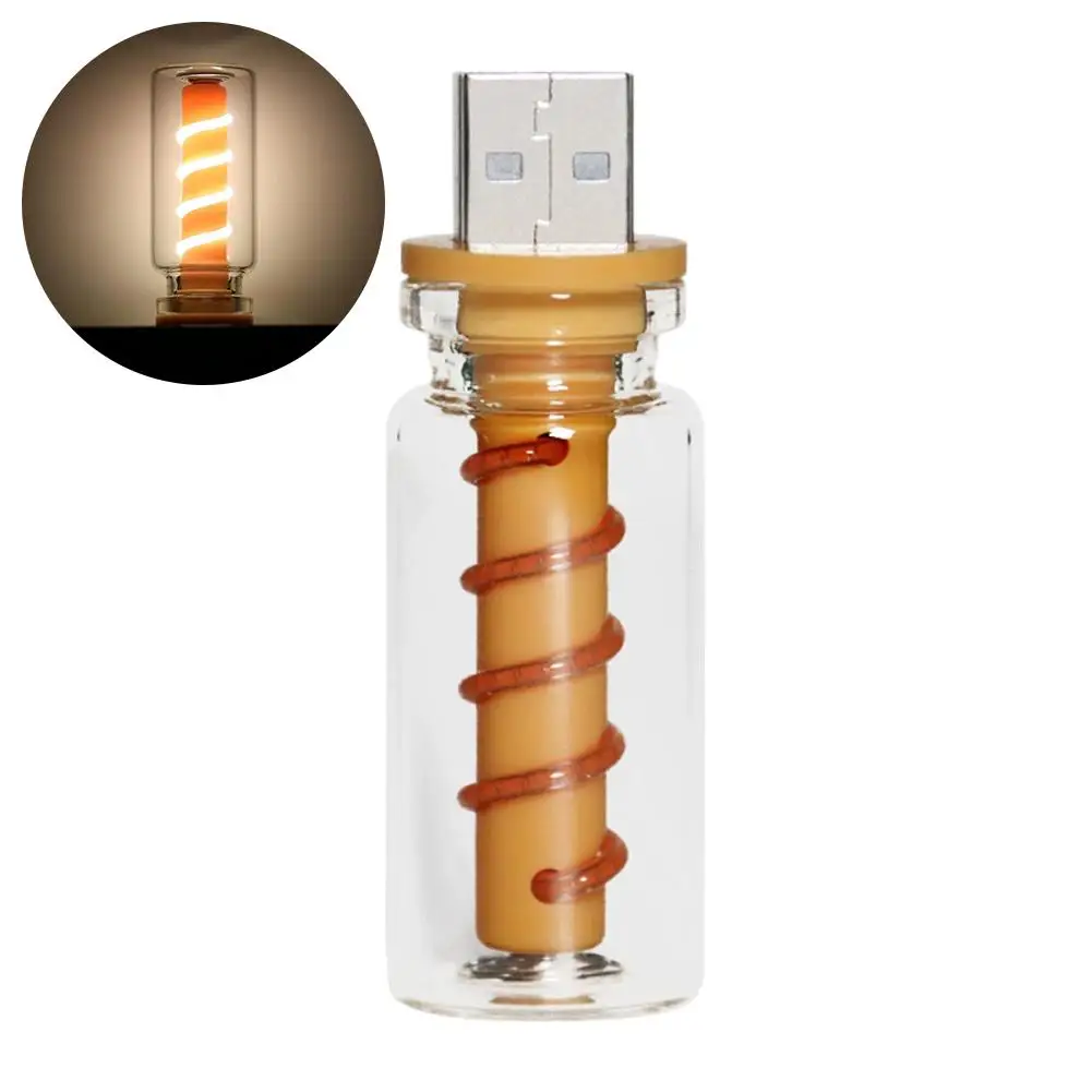 

Автомобильный светодиодный светильник с сенсорным управлением, USB атмосферная лампочка, лампа накаливания, светодиодная нить накаливания, ночное украшение для спальни