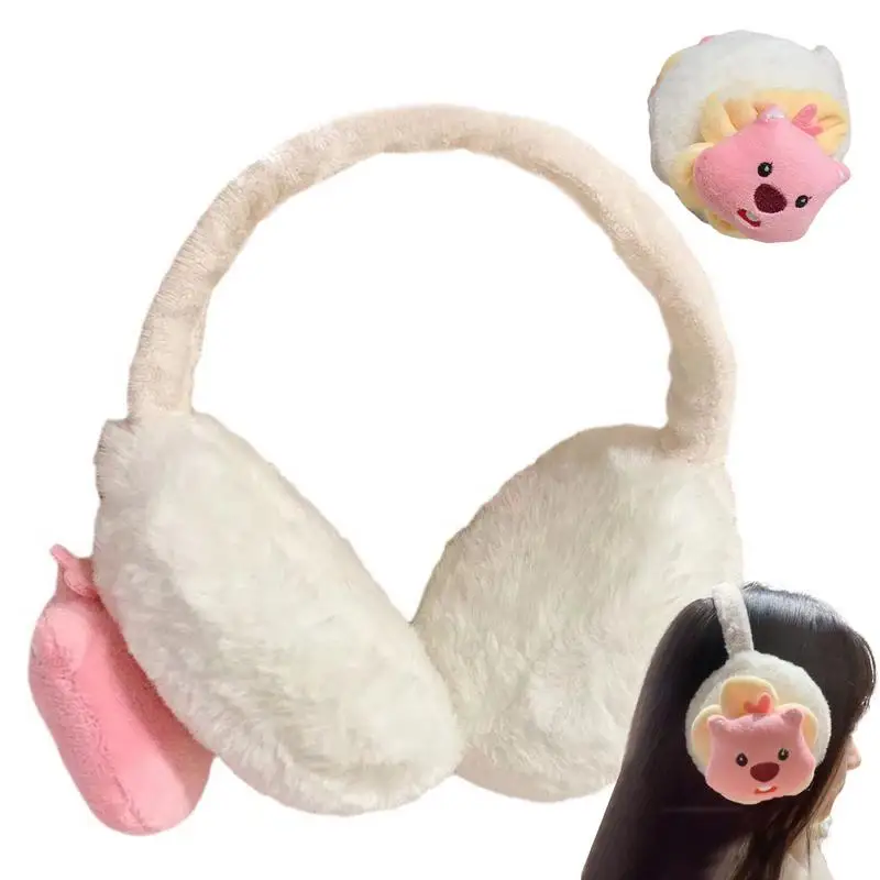 

Теплый чехол для ушей, милые пушистые складные наушники, повязка на голову для холодной погоды, зимние уличные теплые принадлежности для путешествий, прогулок