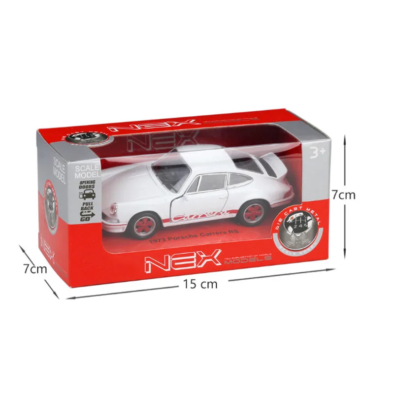 Модель автомобиля WELLY 1:36 1973 Porsche Carrera RS литая модель из металлического сплава