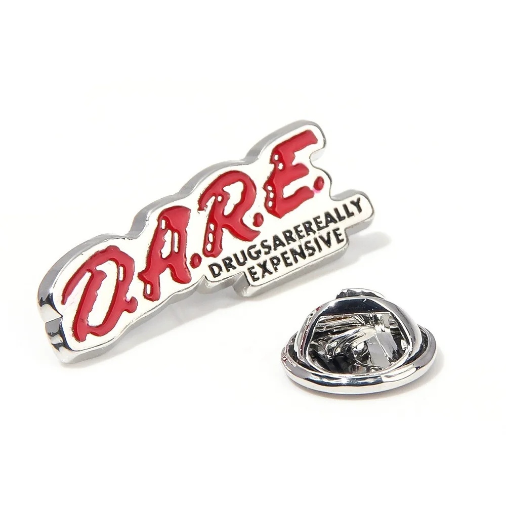 Эмалированная булавка с изысканными металлическими буквами D.A.R.E наркотики
