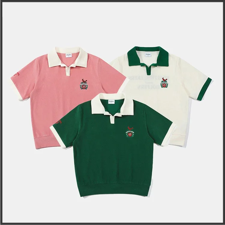 

2023 New Spring and Summer Golf Clothing Women's Short-sleeved T-shirt Breathable Quick-drying Outdoor Sports Jersey