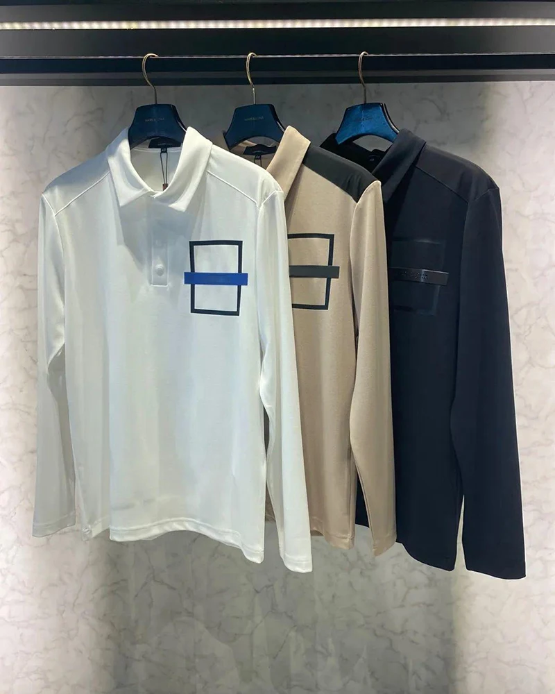 

Golf top 2023 spring and autumn new men's long-sleeved polo shirt M123274