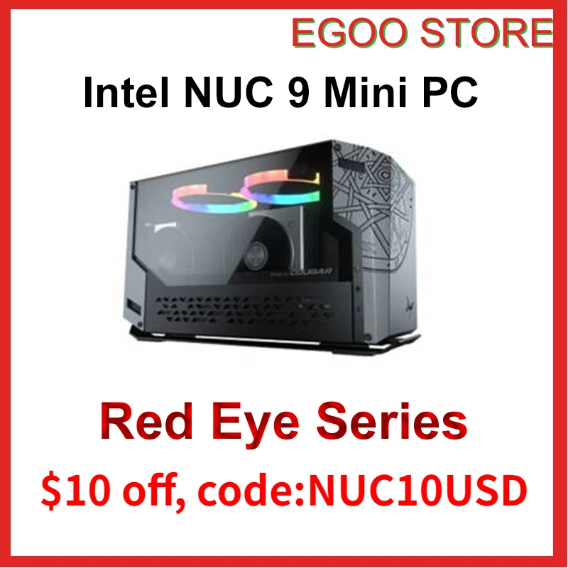 

Intel NUC «Red Eye» Series Core I7-9750H/i9-9980HK DNF, софирменный игровой дизайн, мини ПК, хост, Кэш-память 12M RTX 2060 6G