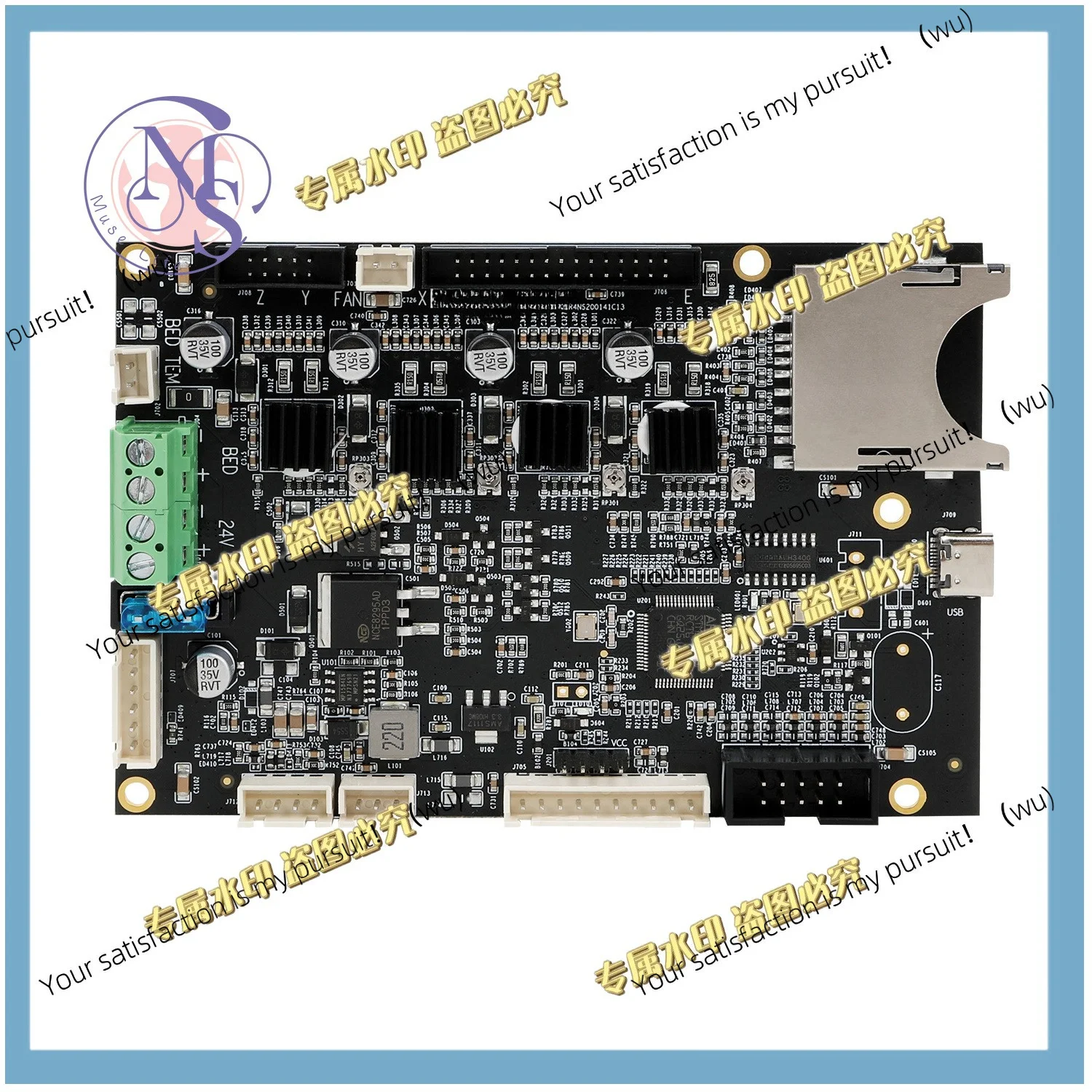 Фото Бесшумная материнская плата v2.4.S1 32-bit TMC2208 STM32F401RCT6 для 3D-принтеров Ender-3 S1 Pro и Ender-3 S1 Plus №1
