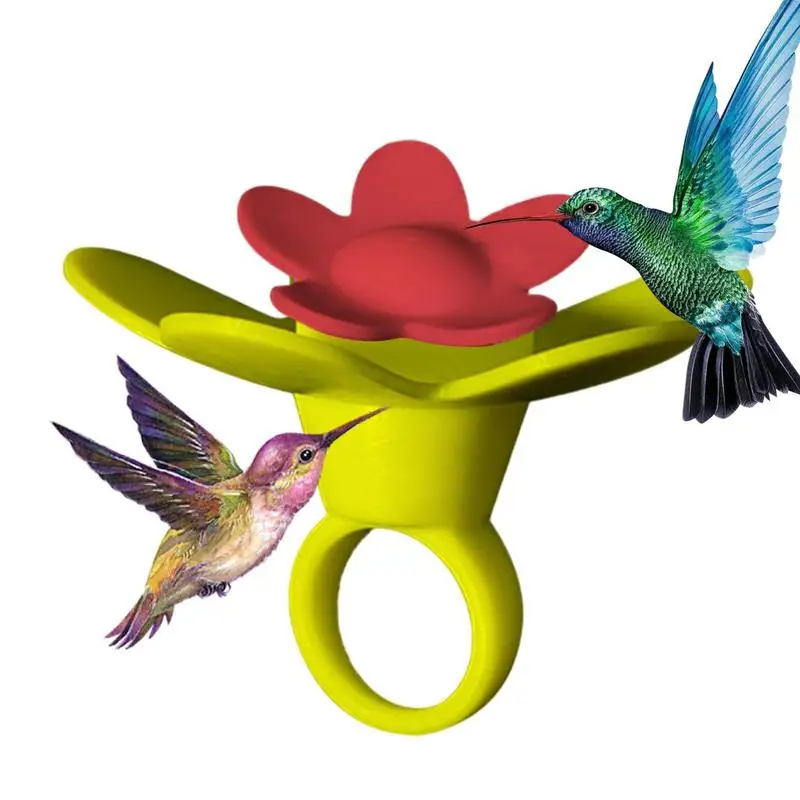 

Flower Hummingbird Ring Feeders For Outdoors Bird Feeders Garden Backyard Pet Bird Feeders Yard Bird Water Drinking Supplies