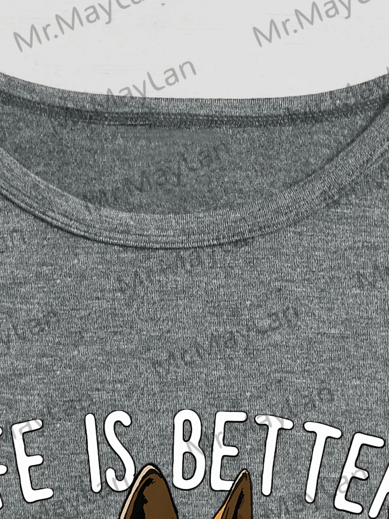 Новая повседневная жизнь лучше с принтом немецкой овчарки женские майки без